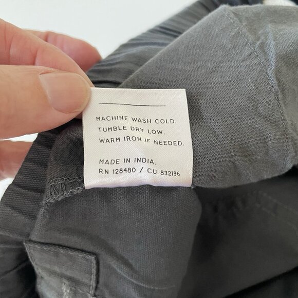 Pact Grey Daily Twill Midweight Pant in Storm Size M/ 30” L Drawstring Organic - Picture 12 of 13